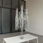 Wholesale Design Crystal Wedding Decoration Centerpiece Clear Candelabra With