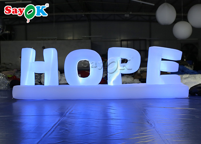 Attractive Giant Colorful Art Inflatable Word Model / Inflatable Letters For Decoration