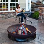 Outdoor Rusty Corten Weathering Steel Fire Pit OEM ODM