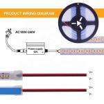 Waterproof LED Strip 12V 24V White Warm White 2835 120LEDs/m for Outdoor Garden