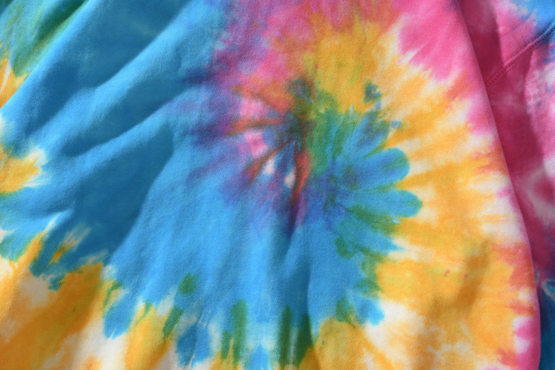 Breathable Cotton Tie Dye Zip Mens Oversized Pullover Hoodie
