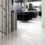 Dining Room Interior Porcelain Flooring Durable and Stylish