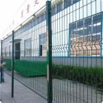Residential Green Powder Coated Triangle Designs Security 3D Fence Panel