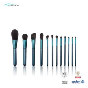 Wholesale Travel Size 12Pcs Cosmetic Makeup Brush Set With Wooden Handle from china suppliers