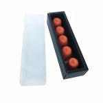 OEM 350g Coated Paper Gift Box Packaging Macaron Box With Plastic Sleeve