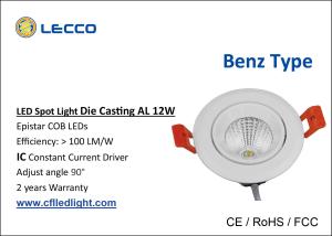 Wholesale Recessed LED Spot Lights 6400K Color Temperature IP20 Commercial Lighting from china suppliers