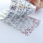 Plastic Anti Counterfeit Sticker Tamper Evident Sticker For Brand Protection