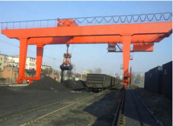 Heavy Duty Cabin Control 10 TONS Bucket Double Girder Gantry Crane Box Type