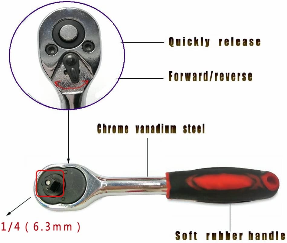 21pcs Red 13pcs Mechanic Tool Set With Metal Cabinet