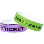 Adjustable VIP Tyvek Paper Bracelets for Waterproof Protection at Festival Event