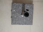 Hand Carry Square Natural Granite Parasol Base, Sun Umbrella Wheel Stone Base