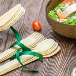140mm 160mm Birch Disposable Spoon Fork Knife Set Wooden Cutlery for Custom