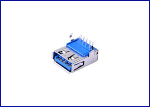 Wholesale USB 3.0 A type Pin type Bend your feet male connector blue Brass material from china suppliers