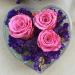 Transparent Acrylic Storage Box Flower Container Gift Luxury Packaging Heart