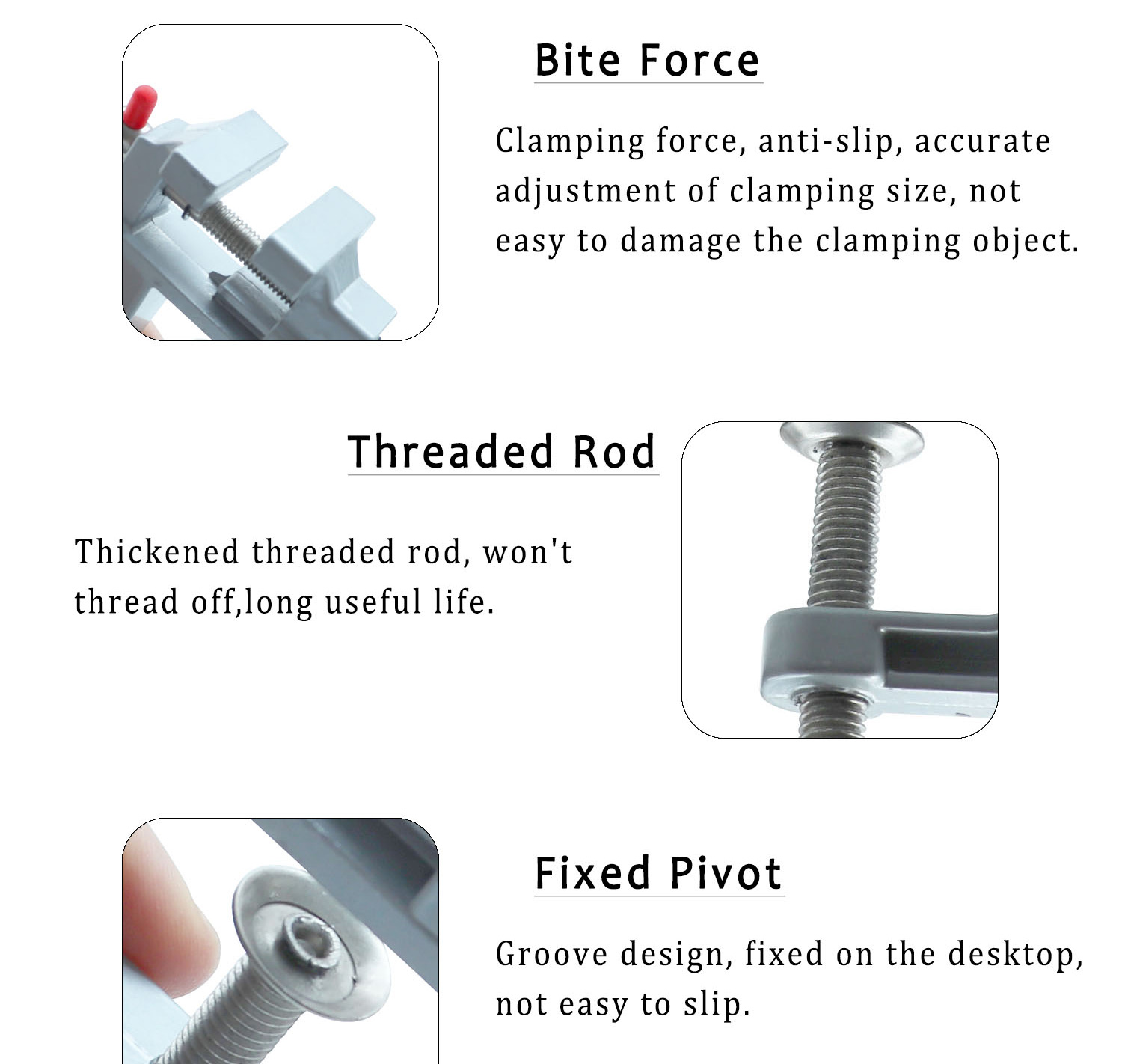 Mini Bench Aluminium Alloy Jewelry Accessories Tools Vise Clamp