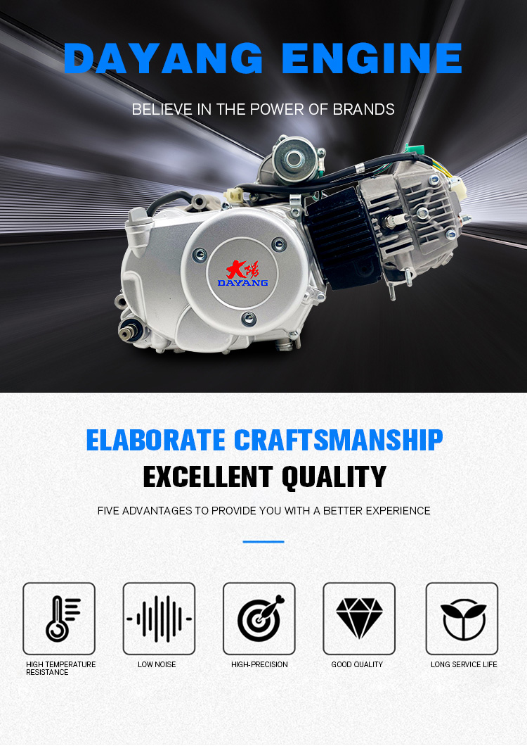 CDI Ignition Method DAYANG 125cc Motorcycle Engine Single Cylinder 4 Stroke Air Electric