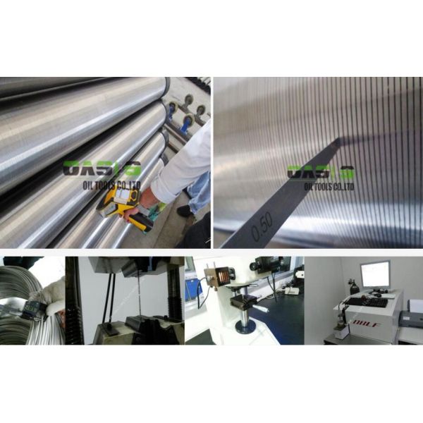 Stainless Steel Slotted Screen Pipe , Rigid Water Well Shallow Well Screen