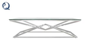 Wholesale Glass Top 200x45x45cm Stainless Steel TV Stand For Living Home from china suppliers