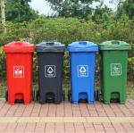 120L Outdoor plastic waste bin hot sale trash can