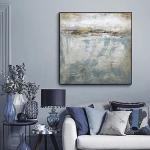 Contemporary Large Hand Painted Abstract Oil Painting on Canvas for Living Room