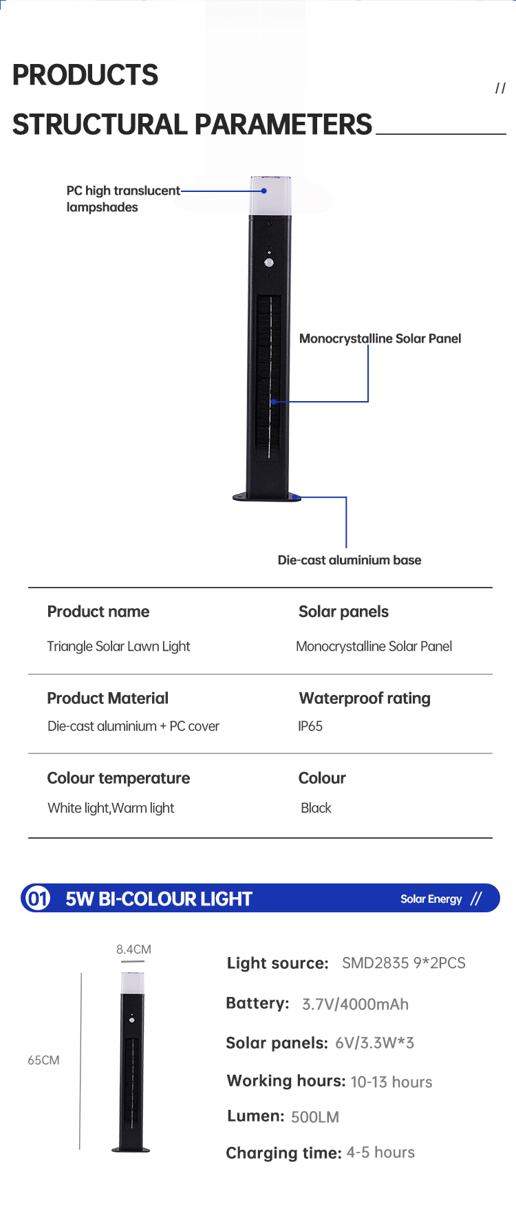 200lm IP65 Solar Lawn Outdoor Light Motion Sensor Street Lights App Control 4000mAh