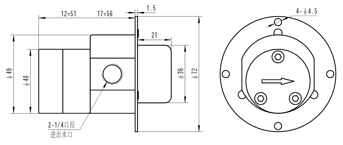 FLOWDRIFT Electric Magnetic Drive Stainless Steel Gear Pump G300 YT/YY series