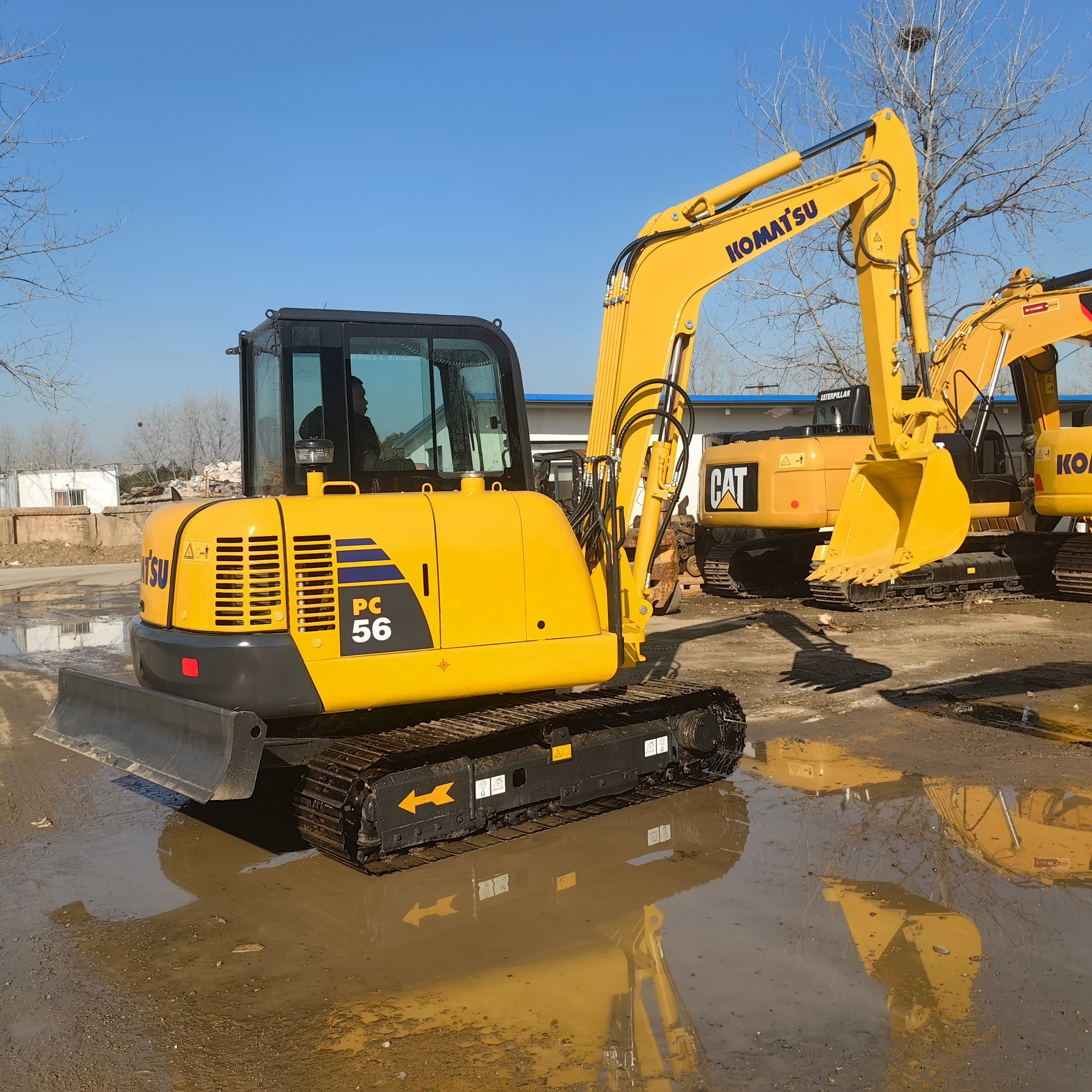 5ton Small Used Komatsu Excavators PC56 Original Affordable Efficient Mini Digger