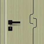 Walnut Veneer Soundproof Solid Core Interior Door