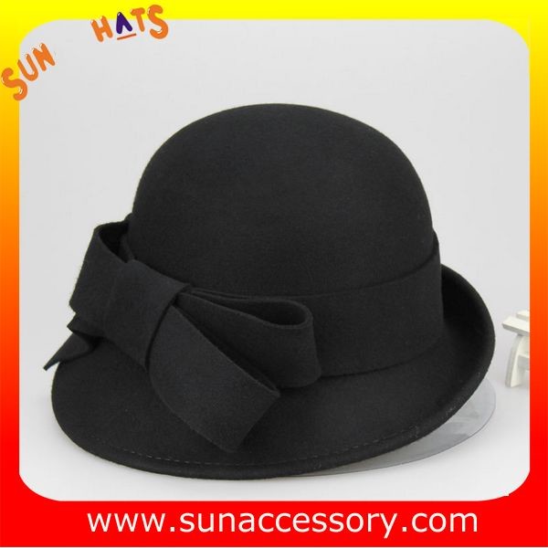 Fashion hot sale unique wool felt ladies hat, Crushable Australia wool hats for ladies