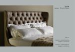 Contemporary Brown Leather Chesterfield Headboard Double King Bed for Sale