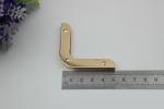 Europe standard light gold right-angle metal handbag corner purse protector