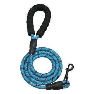 Wholesale 1.5m Pet Reflective Rope Leather Nylon Dog Cat Running Leash from china suppliers