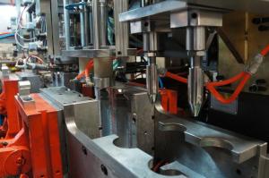 Wholesale PP GSK Healthy food container blow molding machine with post cooling neck rotation cutting from china suppliers