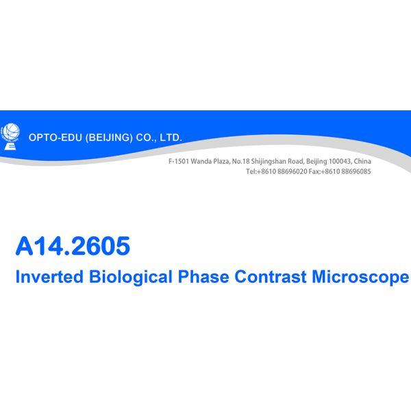 OPTO-EDU A14.2605 Inverted Biological Phase Contrast Microscope, Transmit Light, ECO