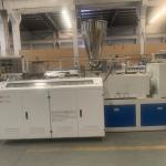 45RPM Conical Double Screw Extruder Plastic Pipe Machine