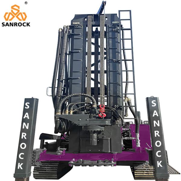 153KW Crawler Water Well Drilling Rig Lifting Force 50T Hydraulic Borehole