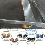 Hot Dip Galvanized danish plant trolley for modern flower logistics