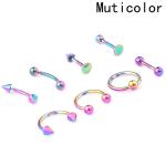 16G Titanium Anodized Stainless Steel Body Jewelry Helix Piercing Ear Eyebrow