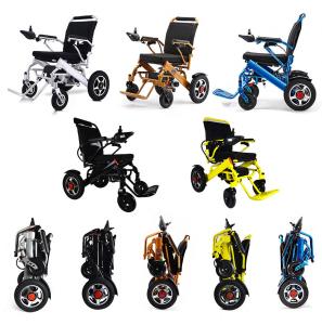 Wholesale Portable Lightweight Foldable Electric Wheelchair Aluminum Alloy For Disabled from china suppliers