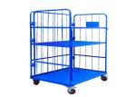 Corrosion Protection Metal Cage Trolley 1000kg Capacity For Milk Transport