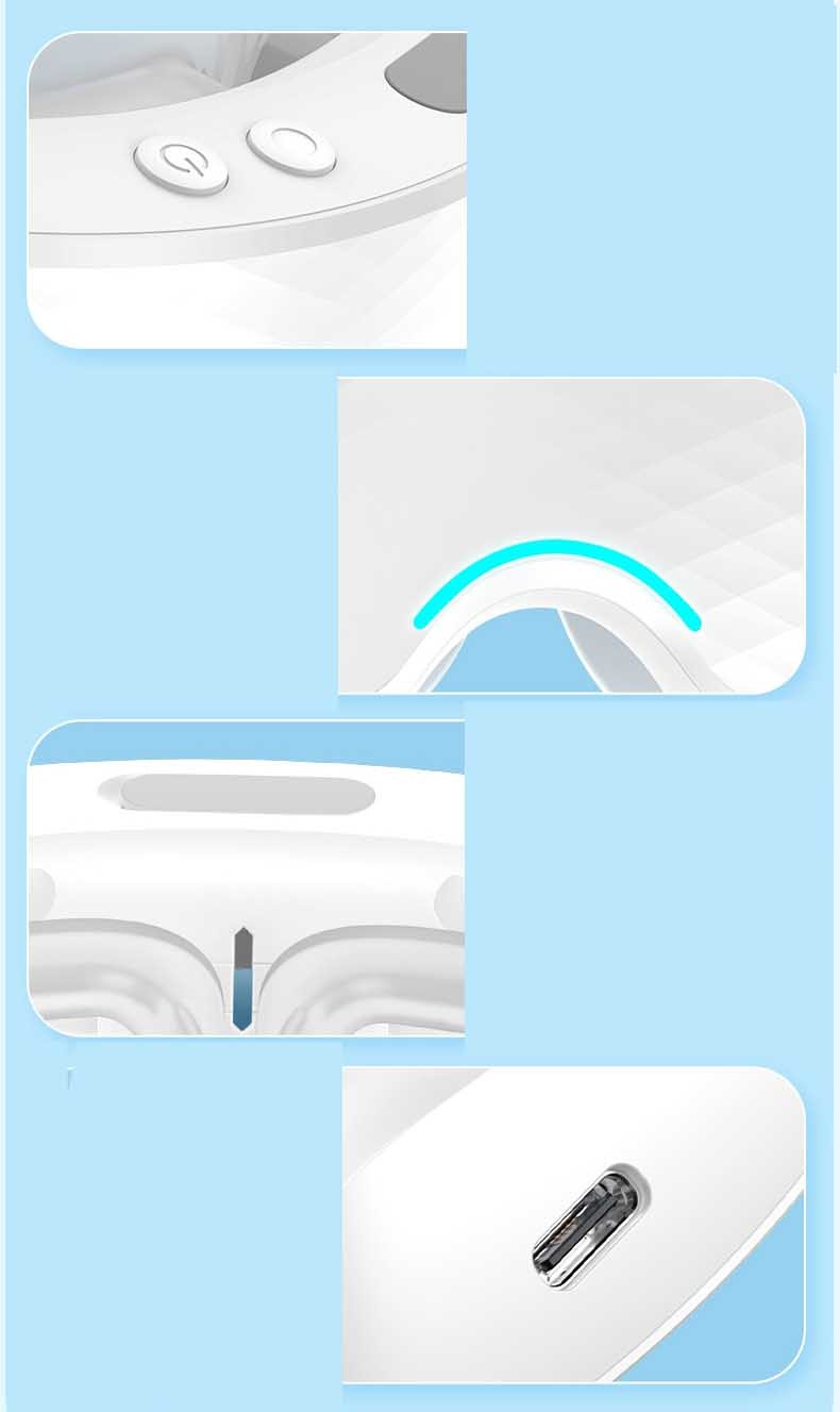 Foldable Cordless Electric Eye Mask Heating Pad Anti Puffiness