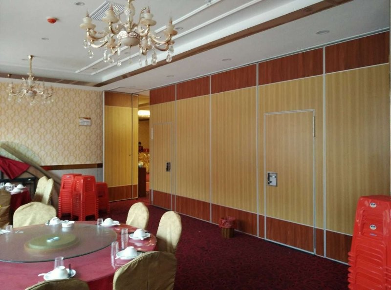 Function Room Sliding Partition Walls / Hanging System Acoustic Movable Walls