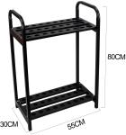 4 X 10.5 X 29 Inches Golf Bag Organizer Club Display Putter Rack With 9 Hole