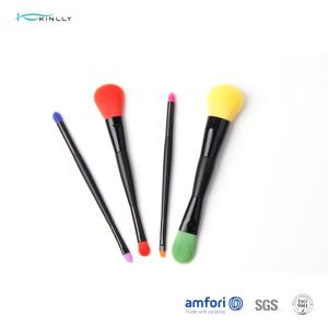 Wholesale Paper Box Powder 4pcs Colorful Makeup Brush Set from china suppliers