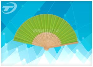 Wholesale Natural Bamboo Ribs And Paper / Silk Folding Hand Fans Wedding Favor Fan 21cm 23cm from china suppliers