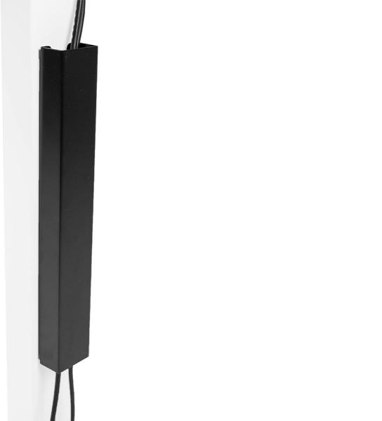 Quality High Carbon Steel Magnetic 14 inch Vertical Cable Management Channel for Cable Hiding for sale