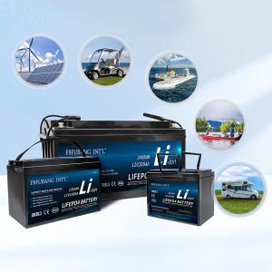 Wholesale Built In Smart BMS Lifepo4 Battery Pack , 12v 200ah Solar Rechargeable Battery from china suppliers