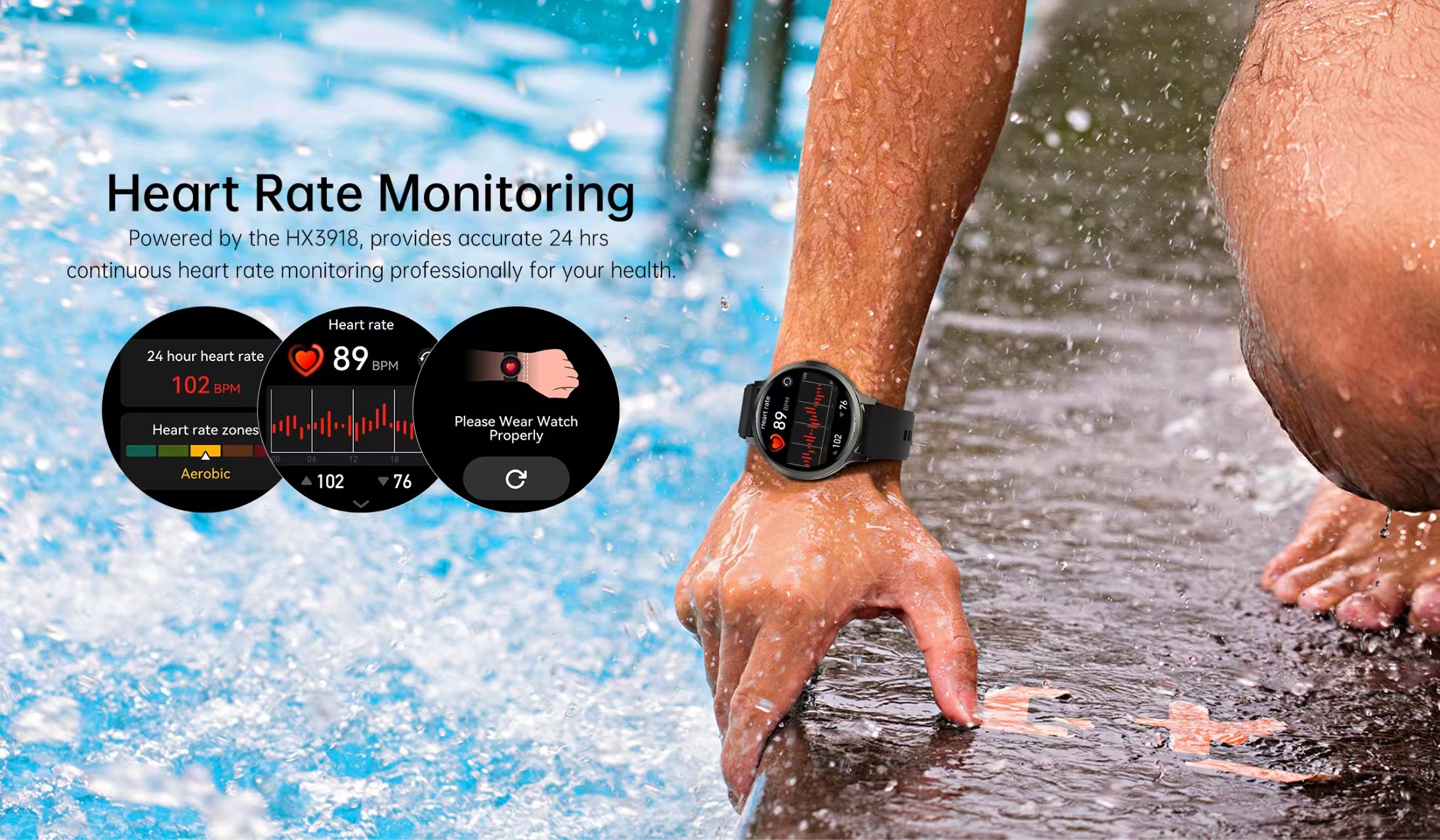 DM90 Men Smart Watch 1.73 Inch Ultra Thin Smartwatch 400mAh battery