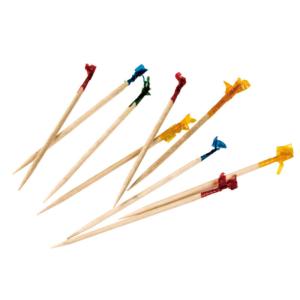 Wholesale 6.5 Cm Colorful Disposable Decorative Bamboo Wood Tooth Picks For Cocktail Fruit from china suppliers