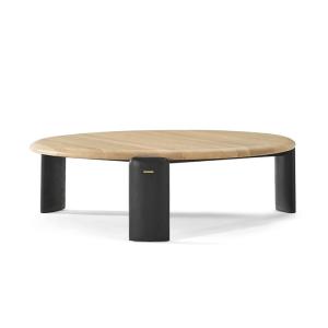 Wholesale Oak Veneer Round Coffee Table Natural Wood Top Coffee Table Customized from china suppliers